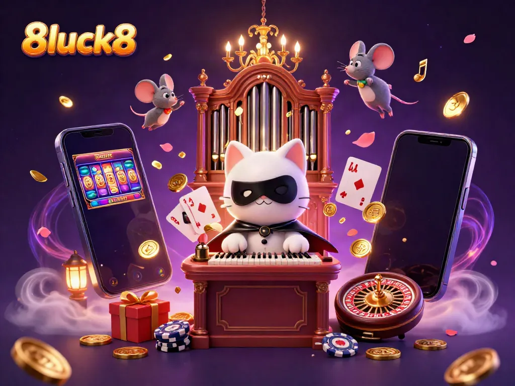 Experience thrilling gameplay on 8luck8 with vibrant characters and casino elements bursting into action.