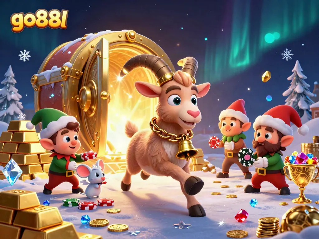 Engage in thrilling gaming at go88l's spooky holiday casino with festive characters and treasure.