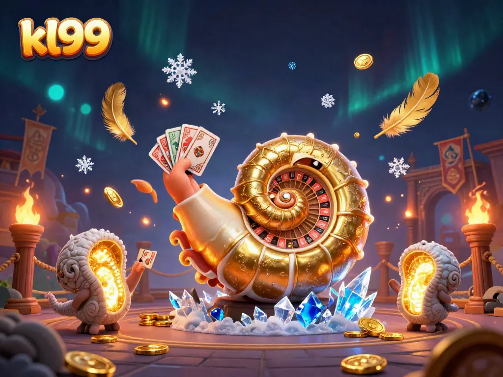 Engage in exciting gaming with kl99's giant nautilus roulette scene, bursting with dynamic energy.