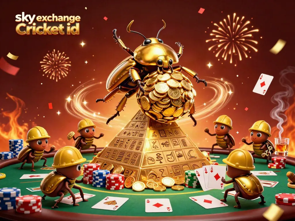 Experience exciting betting with Sky Exchange Cricket ID, featuring a dynamic casino scene with engaging characters and elements.