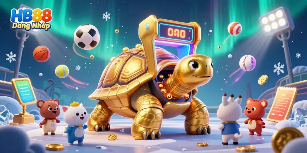 Experience thrilling gambling moments at HB88 Đăng Nhập with this animated casino scene filled with excitement.