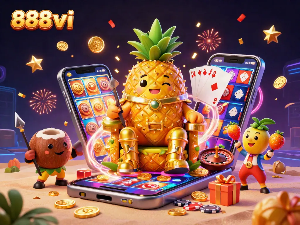 Experience thrilling games at 888vi with fun characters and casino elements bursting with excitement.