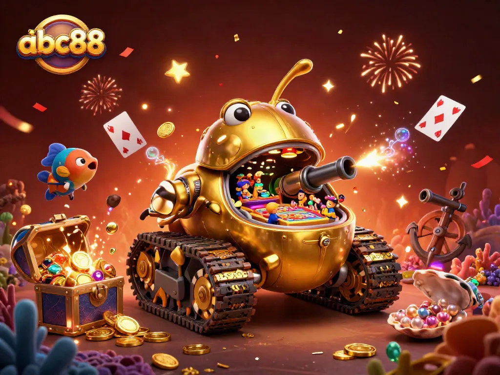 Experience thrilling wins at abc88's unique casino adventure with dynamic gold and confetti effects.